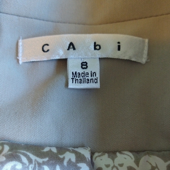 Cabi 832 Dynamo Gray Mist One-Button Blazer Contrast Stitching Career Preppy - Picture 5 of 9